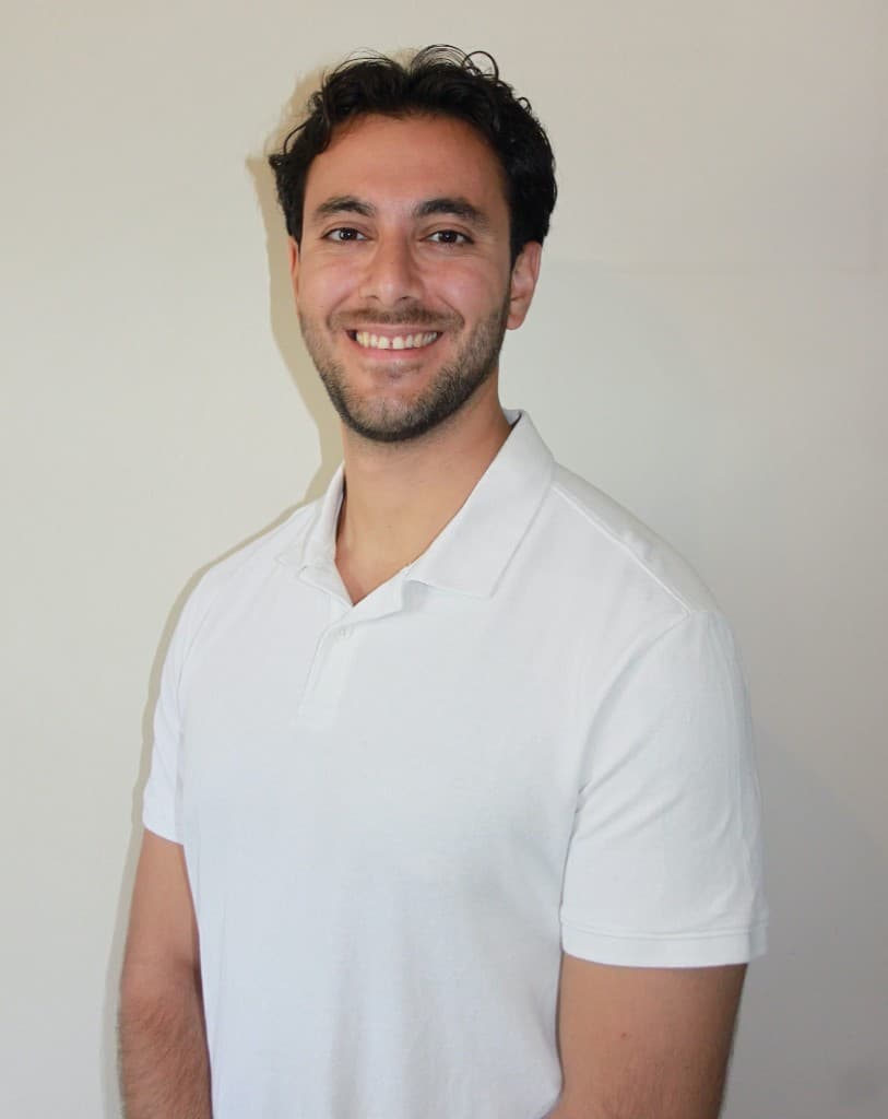 Physiotherapist Alexander Vikentiou smiling